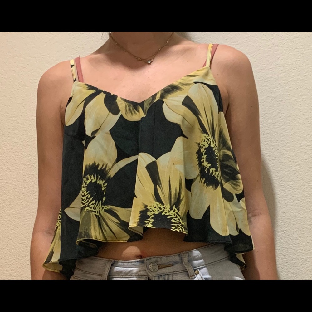Floral crop top